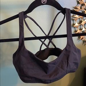 Black LuLu Lemon Sports Bra